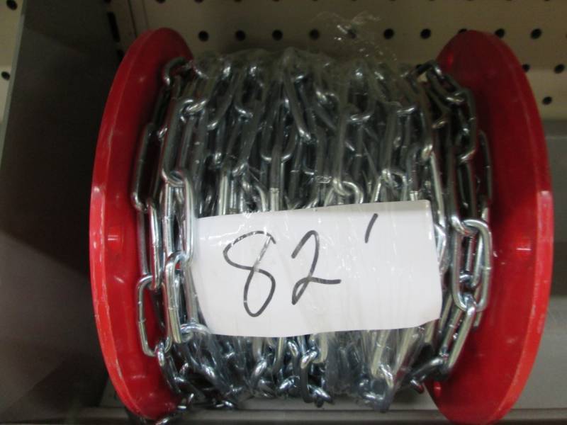 82 of zinc plated chain...