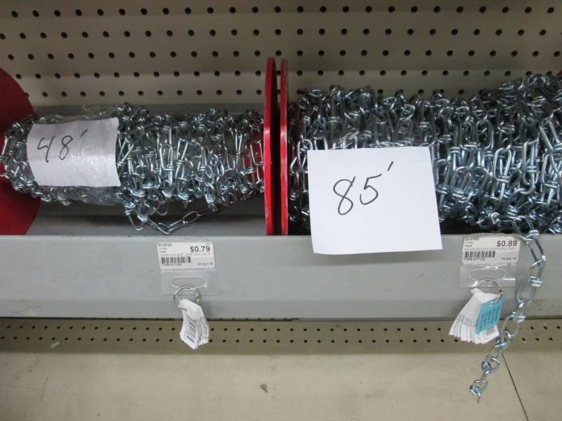 2 rolls of double loop chain...