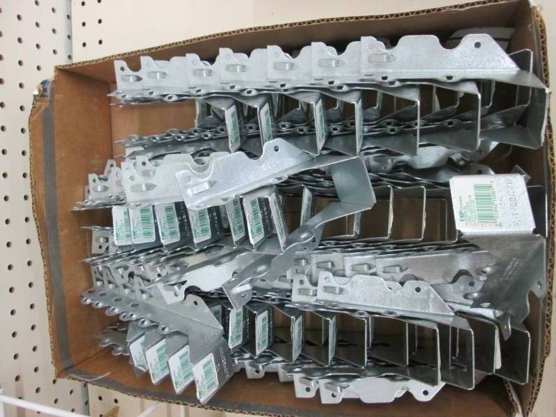 Lot of triple zinc joist hangers 2 ...