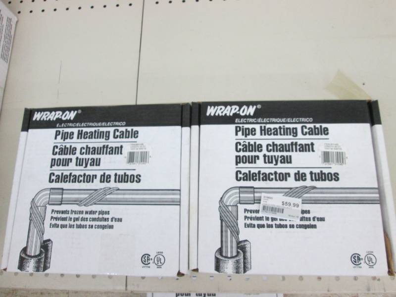2 Wrap on pipe heating cables 45 fo...