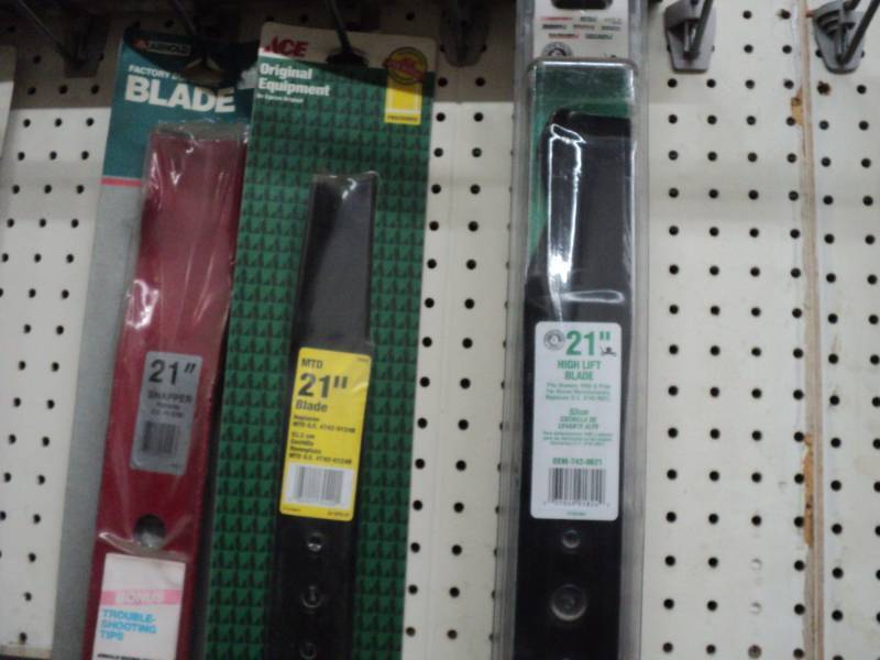 6 21 lawn mower blades...