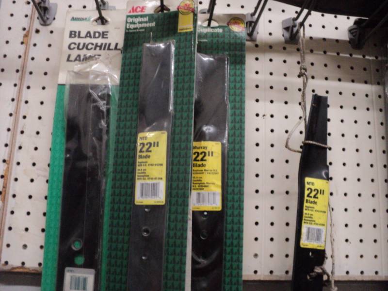 9 22 lawn mower blades...