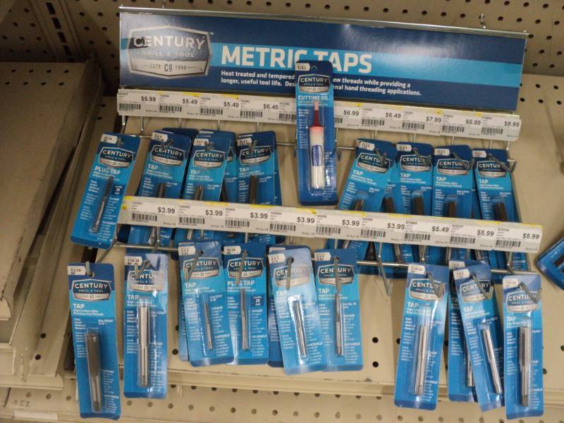 Century Metric Taps Misc.  Bring a...