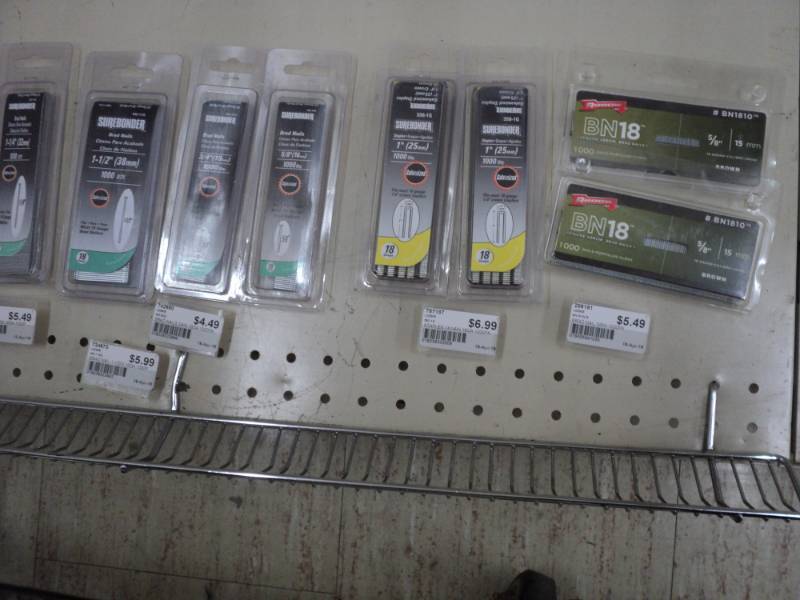 Lot of 8  Sure bonder Brad Nails ...