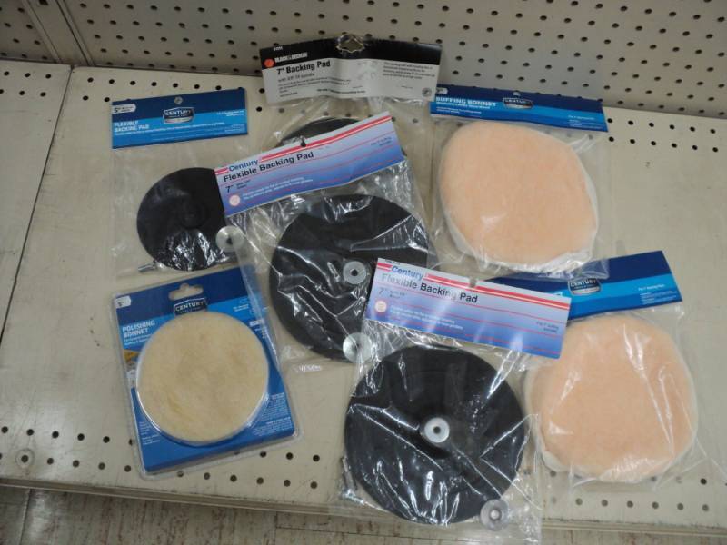 Lot of 7  Flexible Backing Pad an...