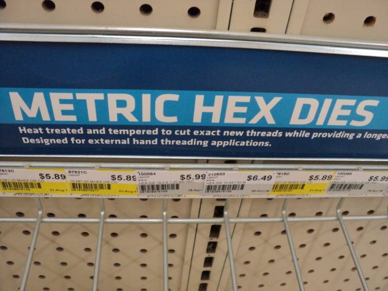 Century Metric Hex Dies  ...