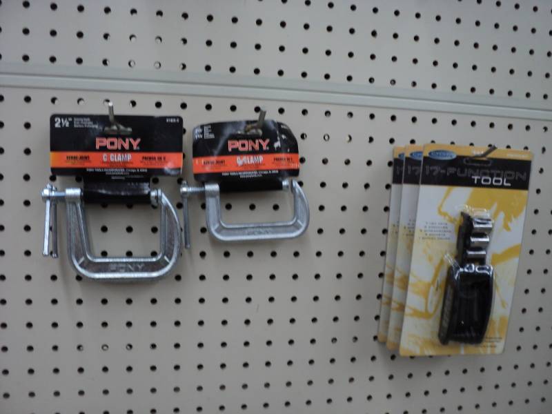 Misc. tools   C Clamp,  7 Hex Keys...