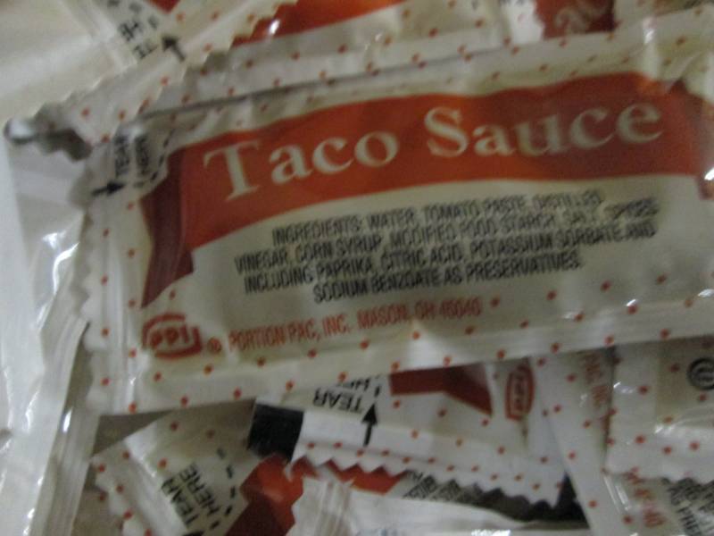 Case of Taco Sauce Pouches Best Dat...