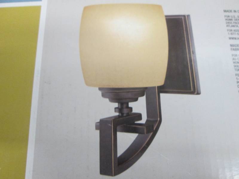 Hampton Bay 1 Light Wall Sconce Ret...