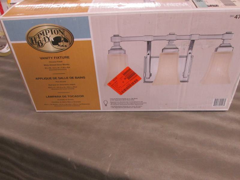 Hampton Bay 3-Light Chrome Vanity L...