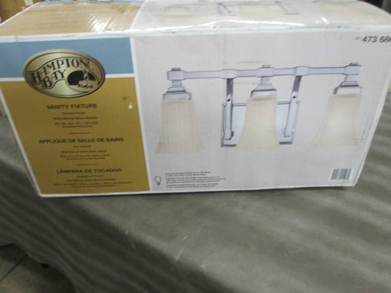 Hampton Bay 3-Light Chrome Vanity L...