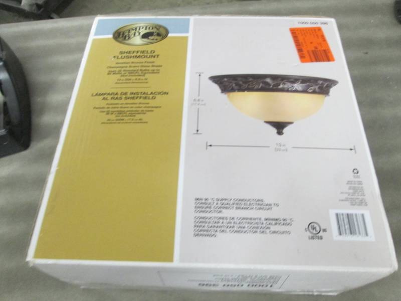 Hampton Bay Sheffield 13 in. 2-Ligh...