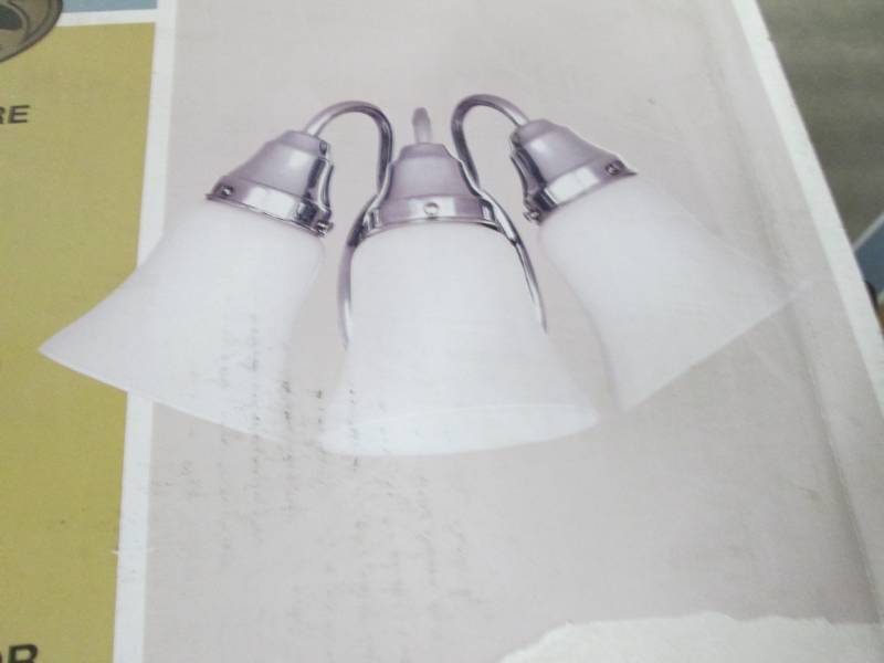 Hampton Bay 3-Light Chrome Bath Lig...