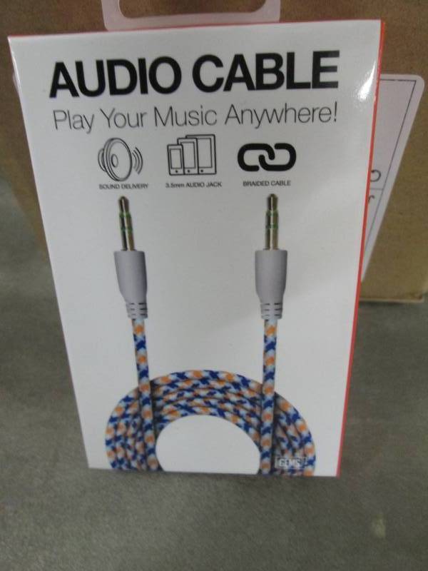 Box of 12 - Gems Audio Cable 3 ft...