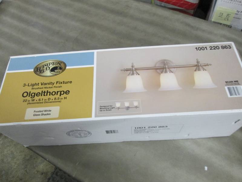 Hampton Bay Olgelthorpe 3-Light Bru...