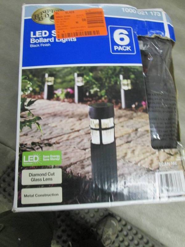 Hampton Bay Solar Black Outdoor Int...