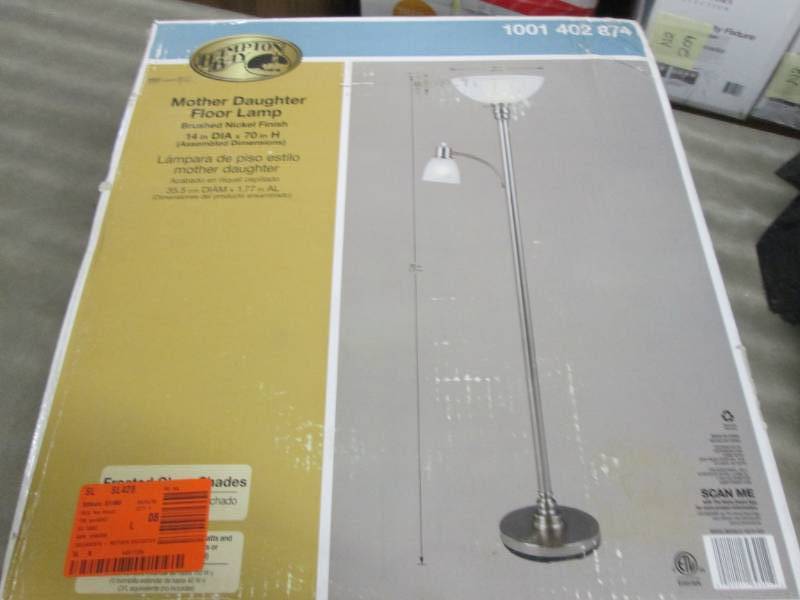 Hampton Bay 70 in. Brushed Nickel F...