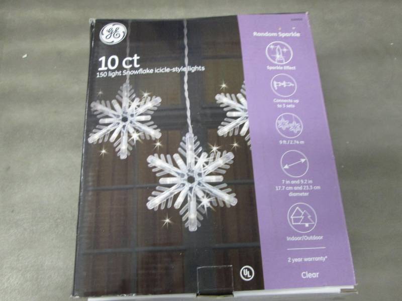 GE 150-Light Clear Random Sparkle S...