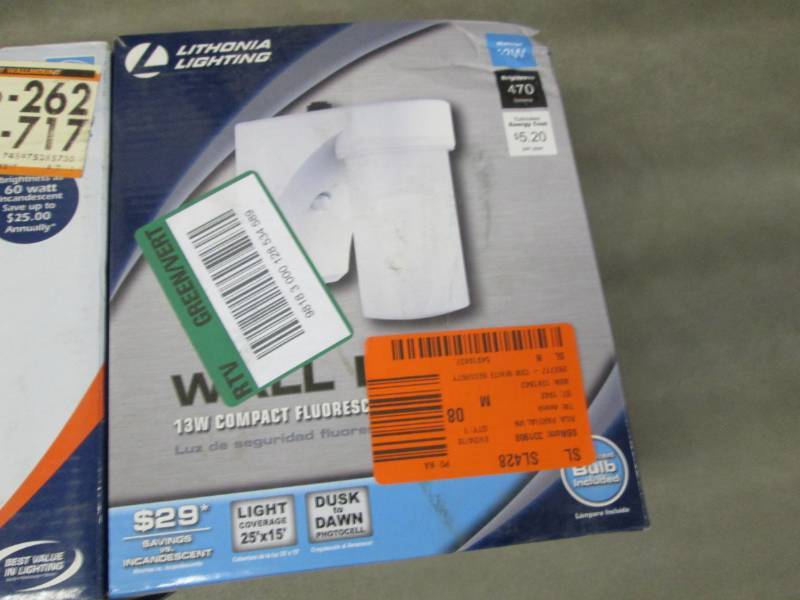Lot of 2 Lithonia Lighting White Fl...