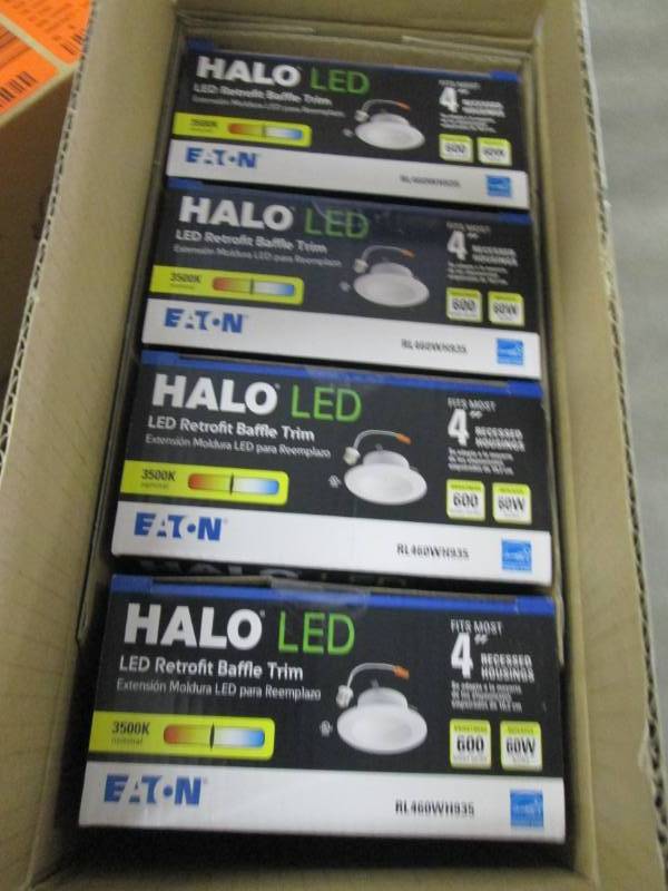 Lot of 4 Halo RL 4 in. White Integr...