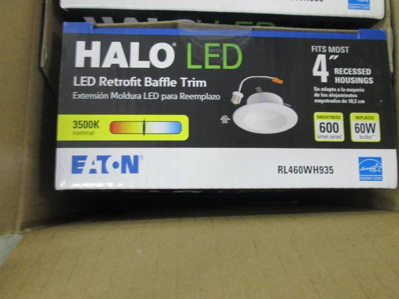 Lot of 4 Halo RL 4 in. White Integr...