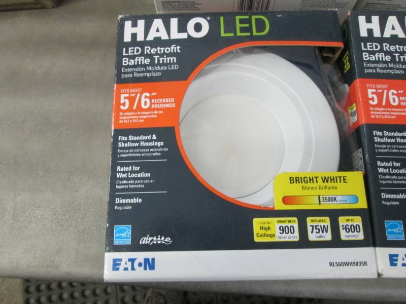 Lot of 3 Halo Led Retrofit Baffle T...