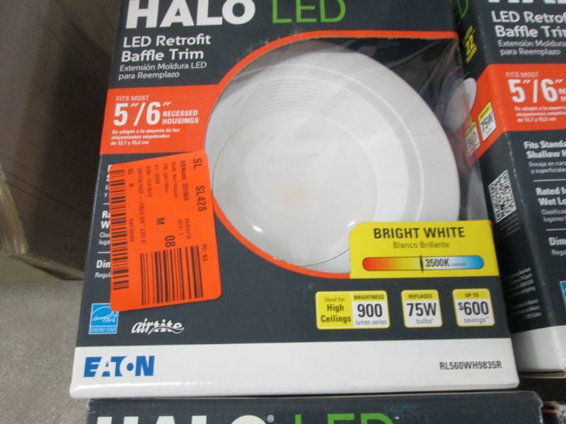 Lot of 3 Halo Led Retrofit Baffle T...