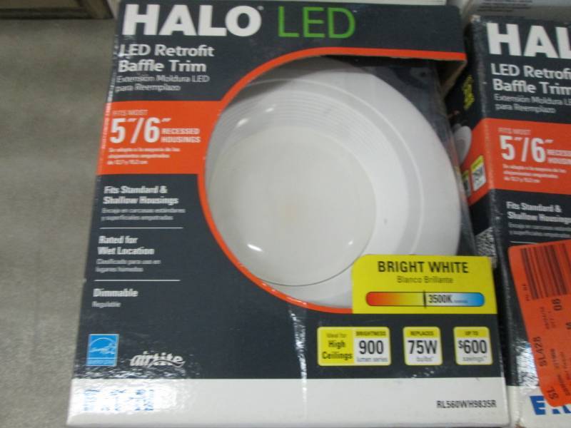 Lot of 3 Halo Led Retrofit Baffle T...