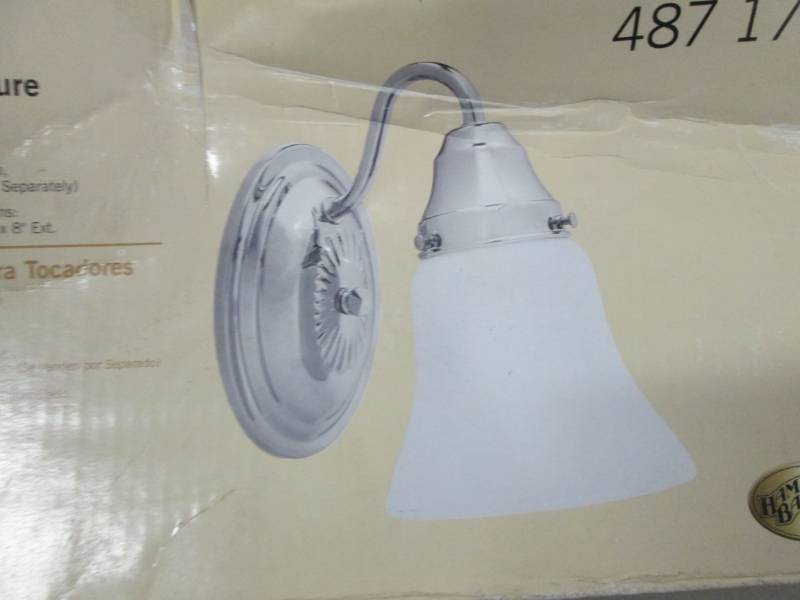 Hampton Bay 1 Light Chrome Wall Sco...