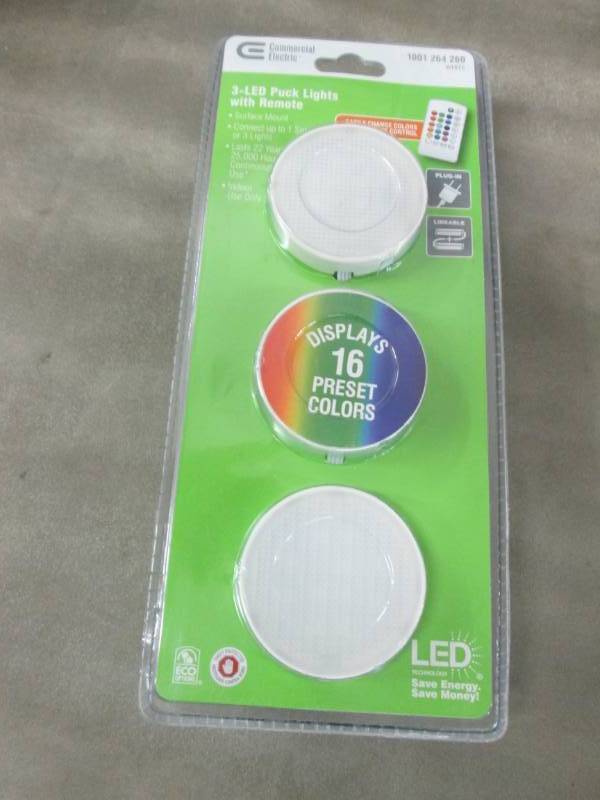 Commercial Electric 3-Light LED Whi...