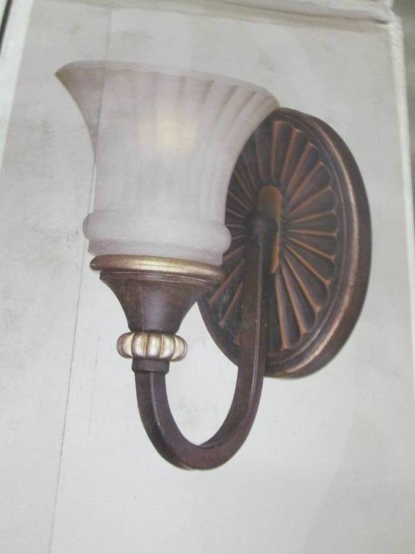 Hampton Bay Reims 1 Light Sconce Re...