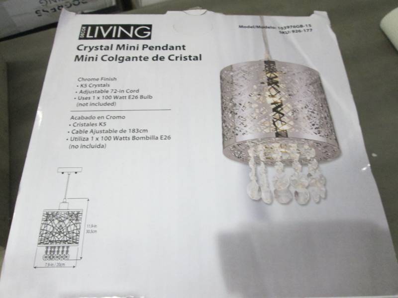 Dcor Living 1-Light Chrome Small ...