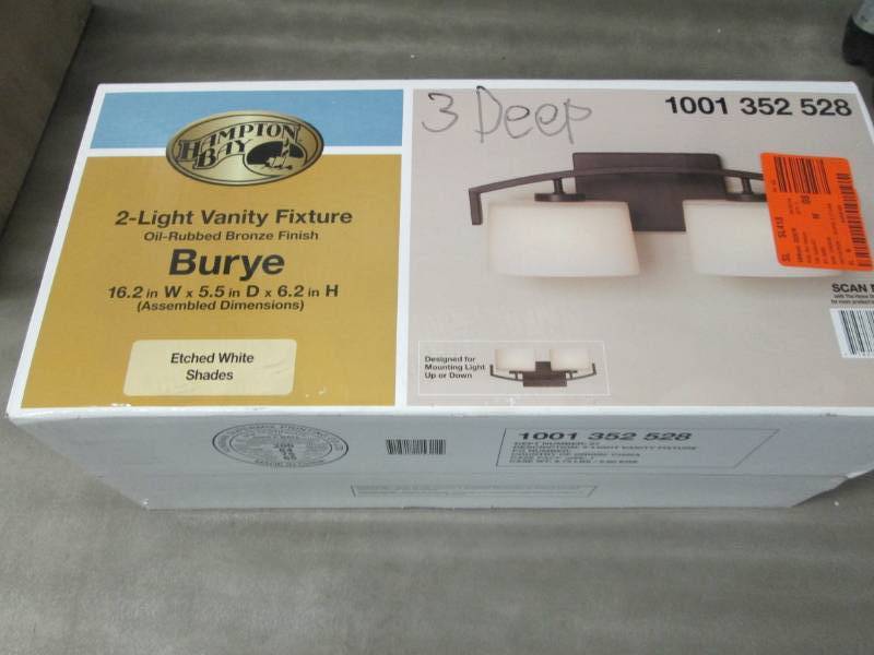 Hampton Bay Burye 2-Light Oil Rubbe...