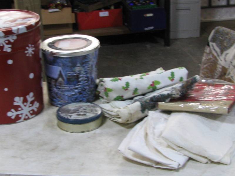 Metal Cans & Table Cloths