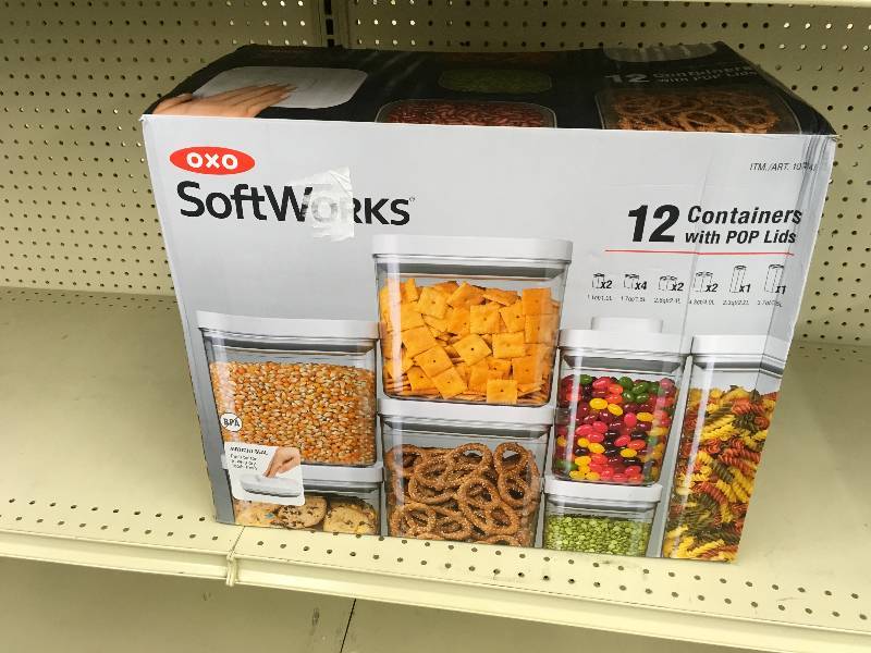 lot 257 image: Oxo 12 Pc. Containers W Pop Lids, Retail $79.99