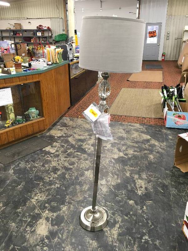 lot 267 image: Crystal Floor Lamp, Retail $69.99