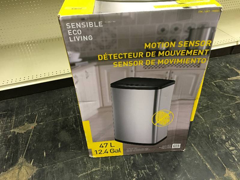 lot 273 image: Eko 47L Motion Sensor Trash Can, Retail $49.89