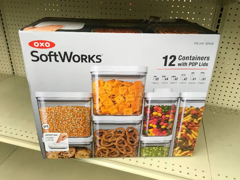 lot 277 image: Oxo 12 Pc. Containers W Pop Lids, Retail $79.99