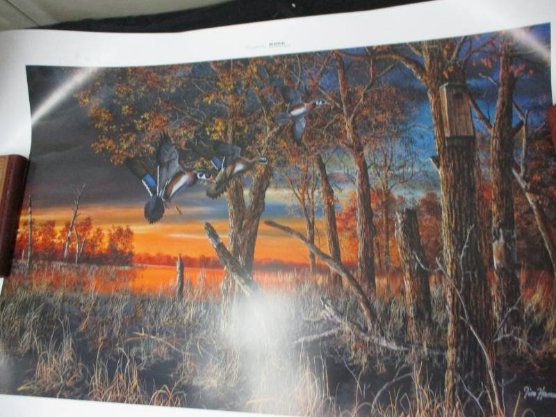 lot 61 image: 2000 MN DU Sponsor Print Return To The Refuge By Jim Hansel Signed and Numbered 1196000