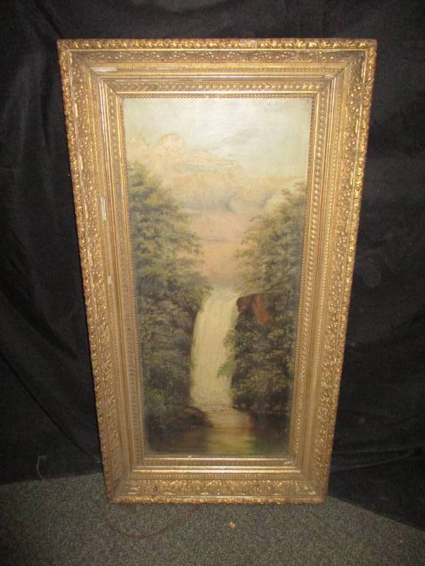 lot 70 image: Antique Frame and Picture