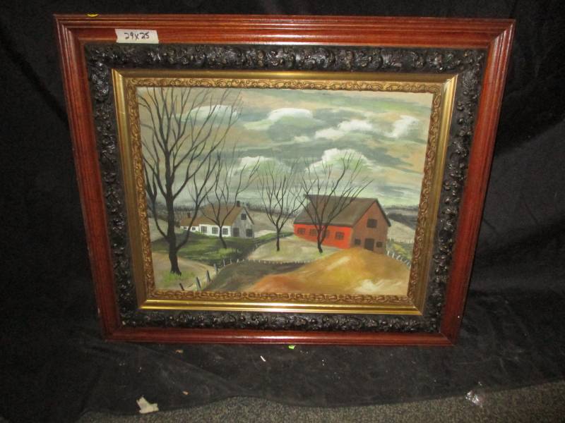 lot 83 image: Beautiful Antique frame w pic