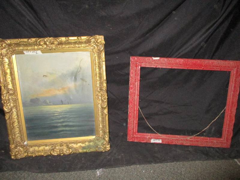 lot 86 image: 2 Antique Picture and Frame