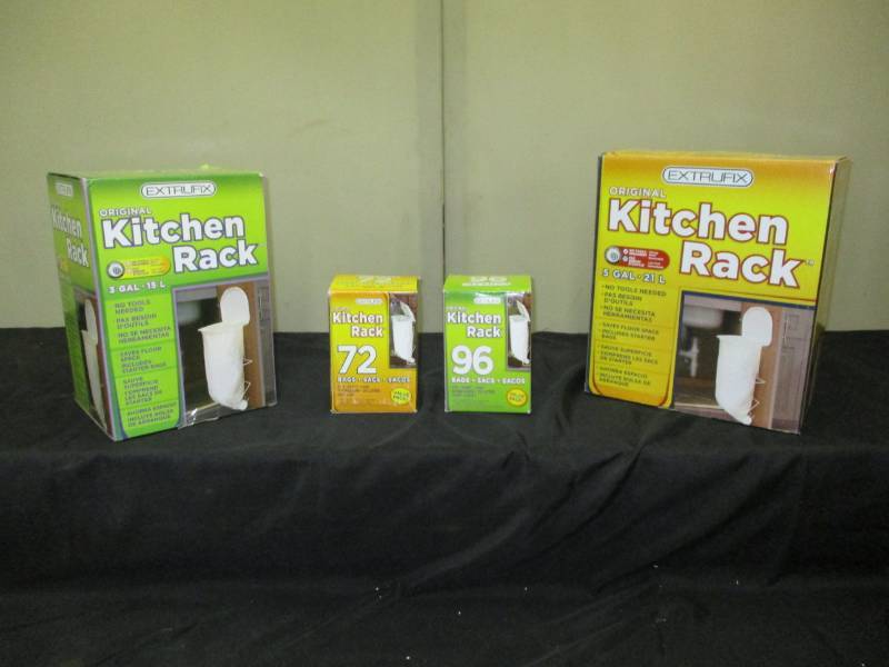 lot 163 image: Extrufix Kitchen Racks and Refill Bags
