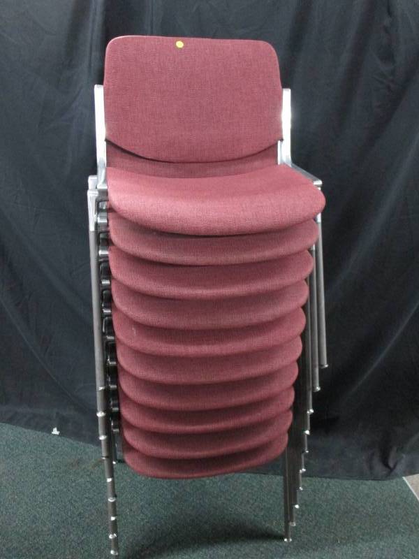 lot 213 image: 10 Stackable heavy duty Chairs