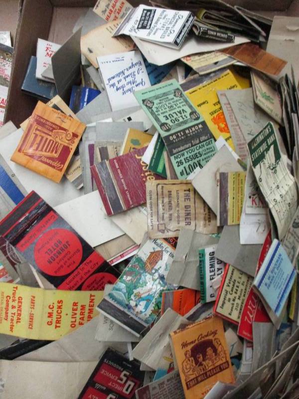 lot 19 image: Hundreds of Antique Matchbook Collection some just cover