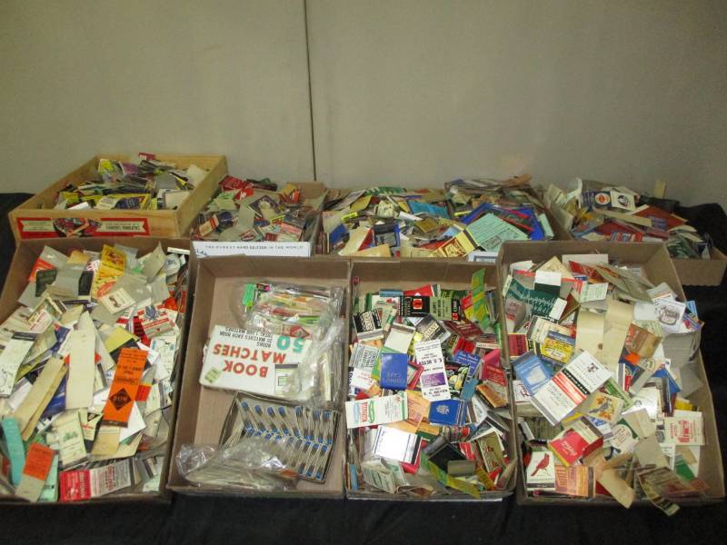 lot 18 image: Hundreds of Antique Matchbook Collection some just cover