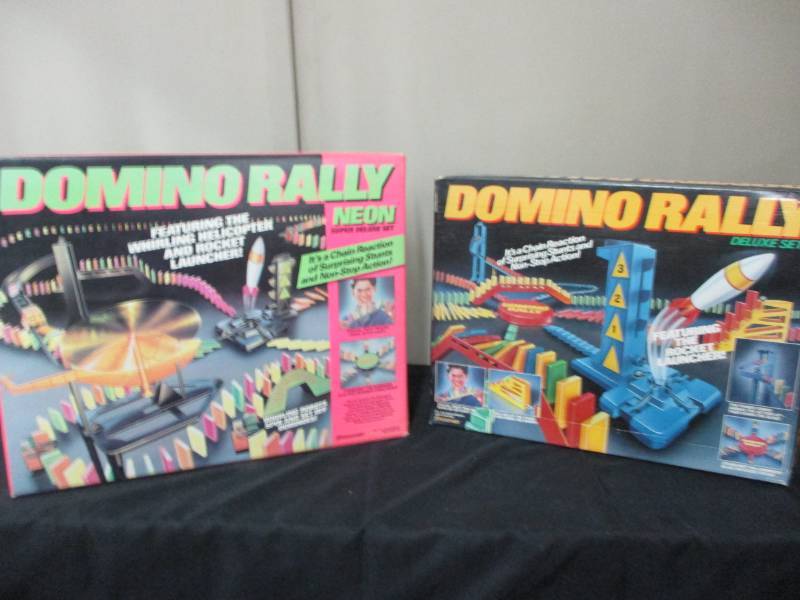 lot 16 image: Domino Rally Neon and Domino Rally Super Deluxe set