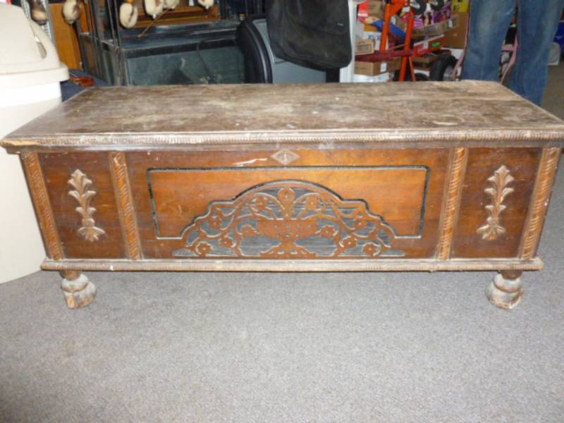 lot 13 image: Antique Cedar Chest