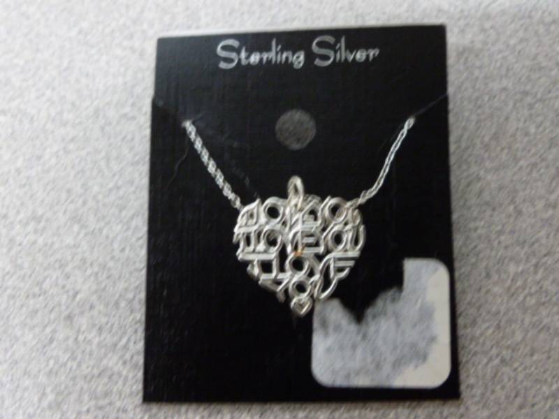 lot 160 image: New Sterling Silver Necklace