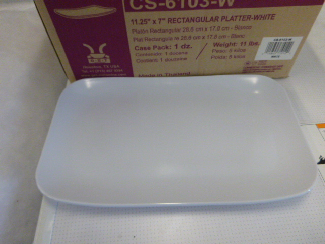 NEW Case of G.E.T. Enterprises Rectangular PlatterPlates